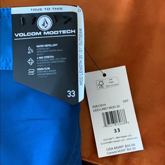 Volcom Mod-Tech Shorts NWT - Picture 4 of 4